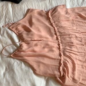 LOFT Flowy Tiered HiLo Summer Dress M